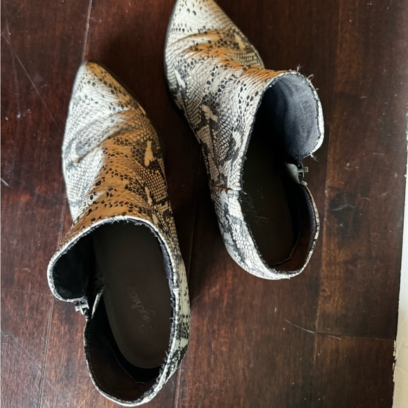 Seychelles Python Leather Boots / Size 7.5 - Picture 2 of 3